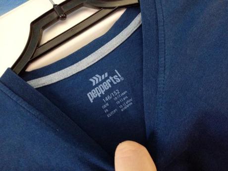 Modre tricko 146/152, pepperts,146