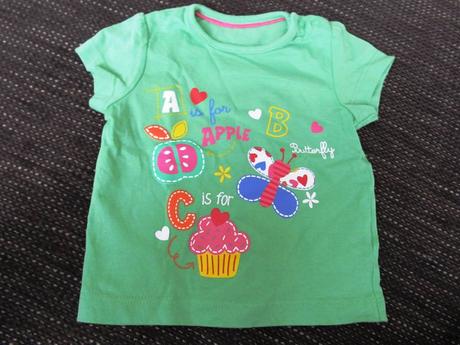 Zelene tricko 6-9 mes, mothercare,74