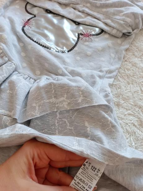 Minnie mouse šaty a h&m legíny velk.122, 122