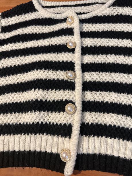 Sveter štýl coco chanel, s