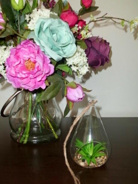 Sukulent v skle - aj na zavesenie,