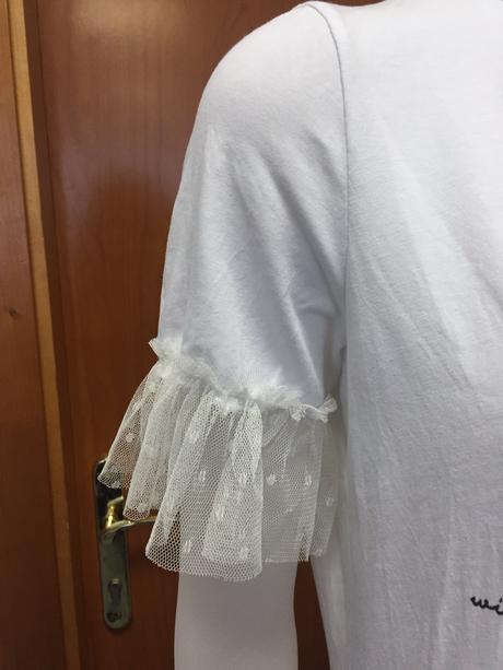 Tričko s krajkou, uni,