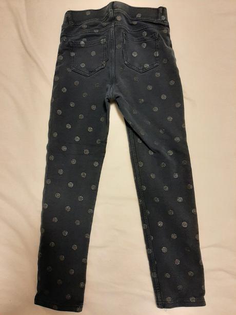 Legino-nohavice s trblietavymi bodkami, h&m,122