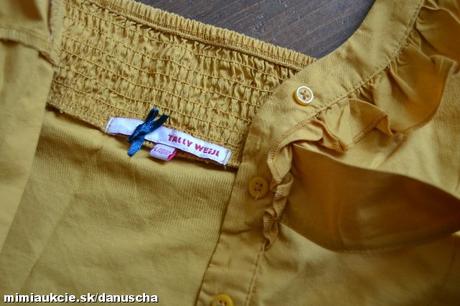 Horčicová blúzka tally weijl veľ. m, tally weijl,m