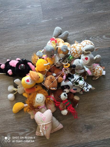 Plyšáky - kľúčenky, prívesky,