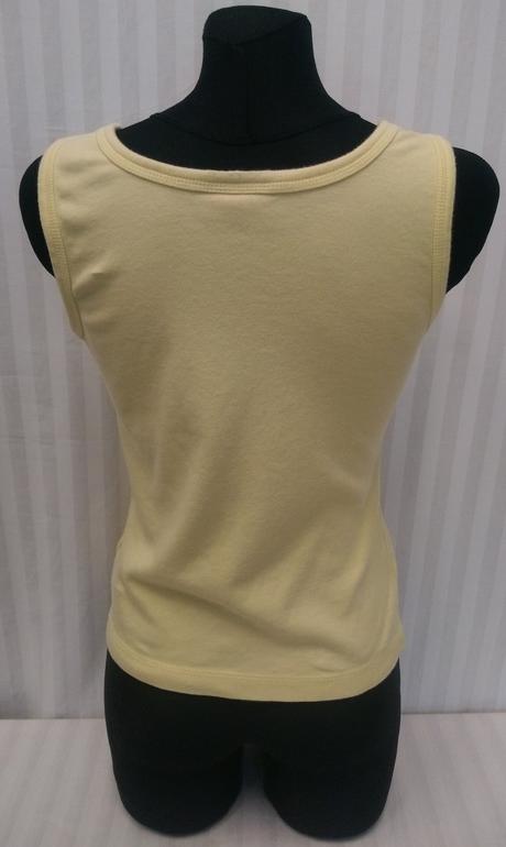 Dámsky bavlnený žltý top, label, s, s