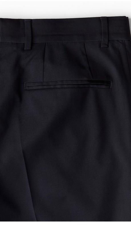 Tmavomodrý slim oblek h&m, 48