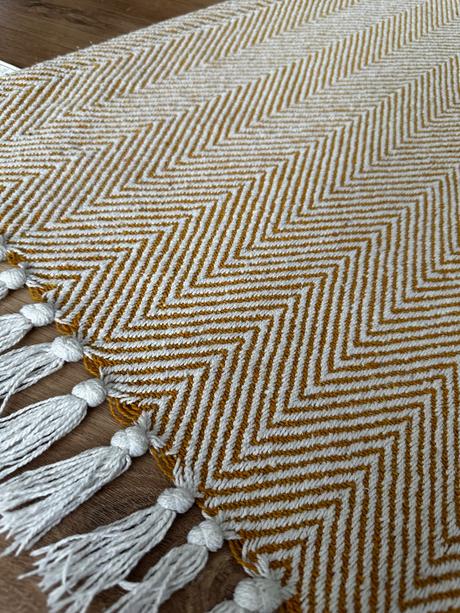 Bavlnená deka so vzorom rybej kosti, 