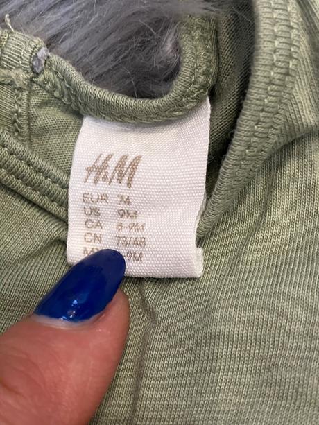 Dievčenské šaty s volánmi h&m (74), h&m,74