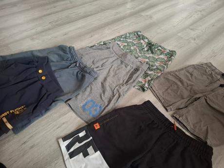 Balík teplákovych kraťasov 146veľ. (5+1ks), 140–152