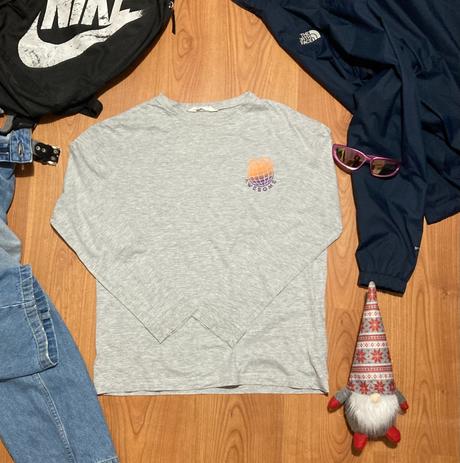 Sivé tričko h&m s dlhým rukávom, h&m,170