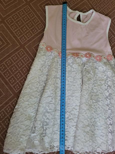 Šaty bielo-ružové veľ.104, 104