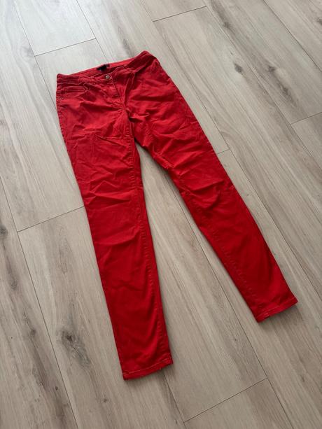 Bledočervene nohavice, h&m,36