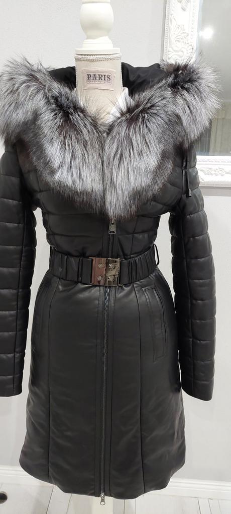 Kožená bunda kara, s