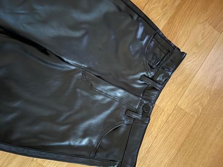 Koženkové nohavice, h&m,140