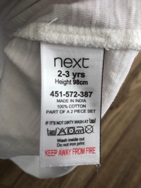 Tričko next veľkosť 2-3roky, next,98