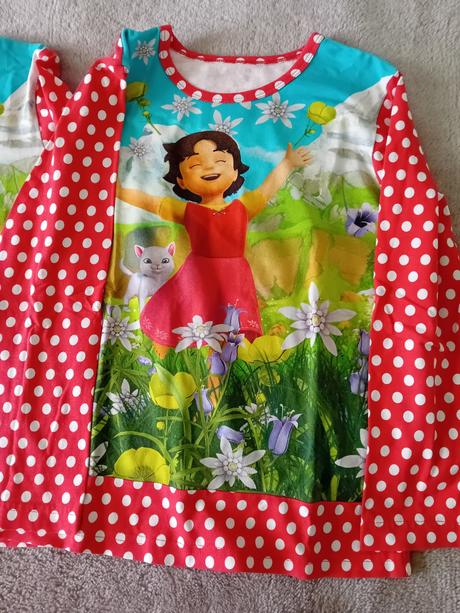 Tričká pre dvojičky dievčatá heidi 140, 140