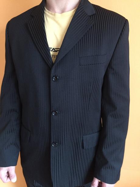 Pánsky oblek-54 čierny, 54