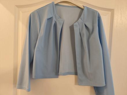 Svetlomodré bolerko k šatám, m