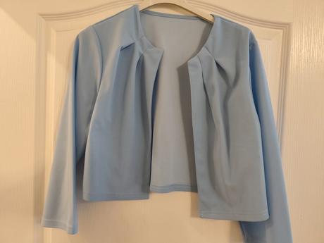 Svetlomodré bolerko k šatám, m