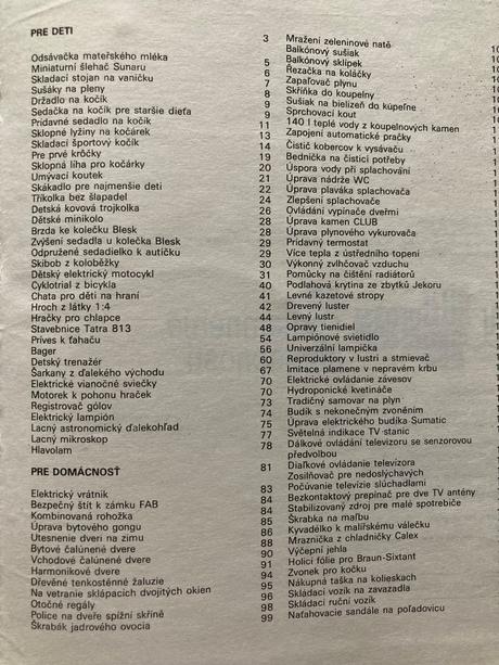 Na spríjemnenie domácnosti - urob si sám (1988), 