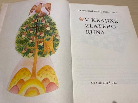 Retro stará kniha v krajine zlatého rúna,