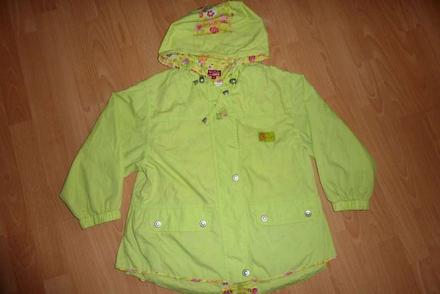 Vynil fraise kabát, kvalitný, v. 122-128 / 7rokov, 122