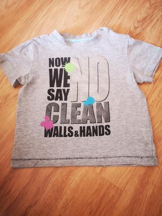 Šedé tričko s nápisom, kenvelo,92