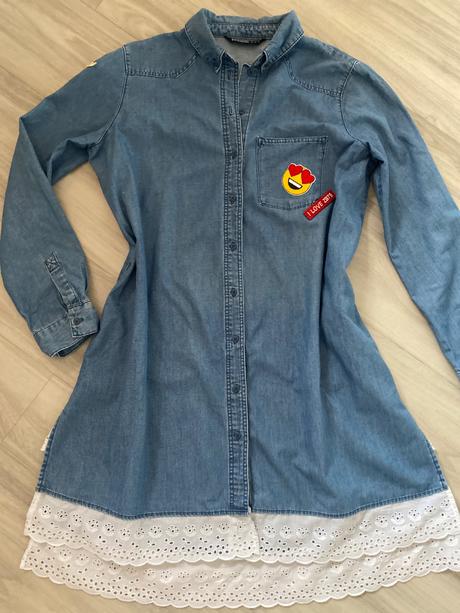 Zara rifľové šaty, zara,m