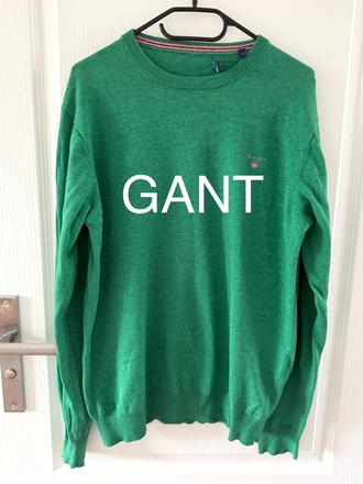 Originálny zelený sveter gant s vlnou, gant,l