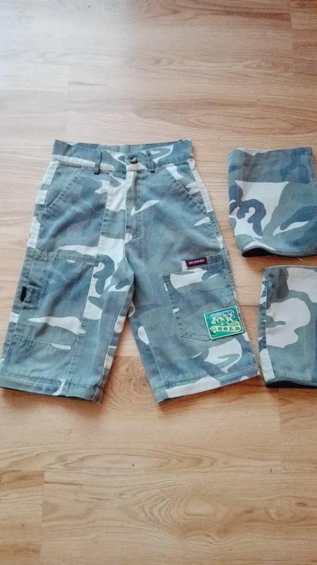 Nohavice maskace-trojstvrtaky 2v1, 110