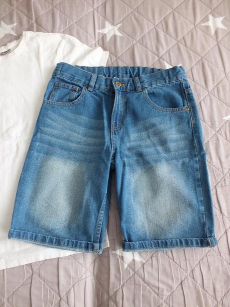 Chlapčenské rifľové kraťasy, f&f,146