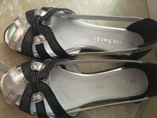 Letné kožené balerínky sandále sergio bardi, 37