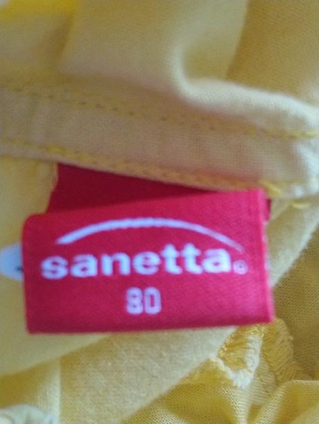 Žlté nohavice s kvetinkami, sanetta, sanetta,80