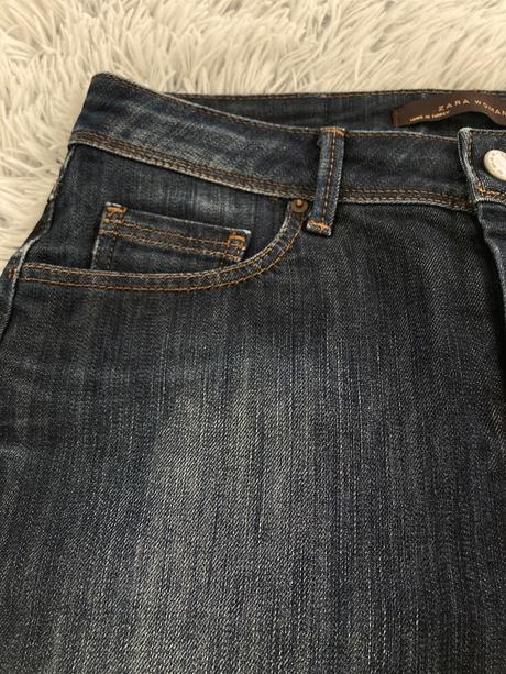 Riflová sukňa, zara,38