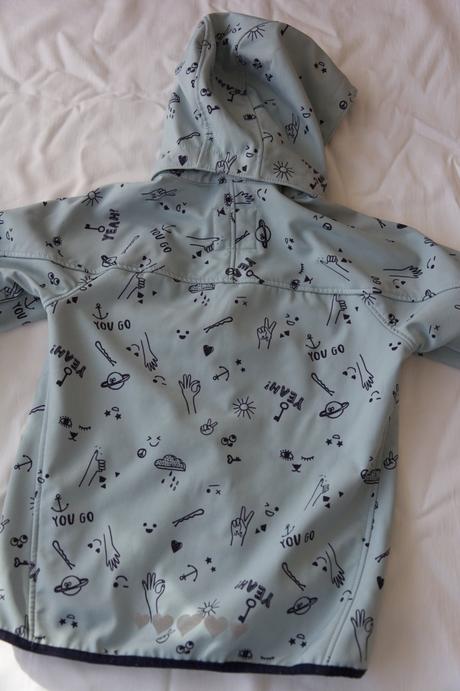 Softshellová bunda mentol, h&m,128