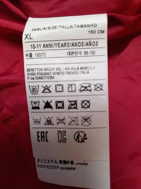 Bunda united colors of benetton, benetton,152