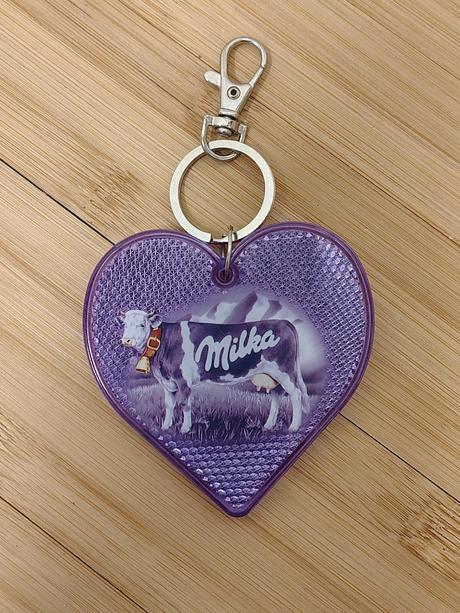 Zb merch reflexný kľúčenka odrazka srdce milka,