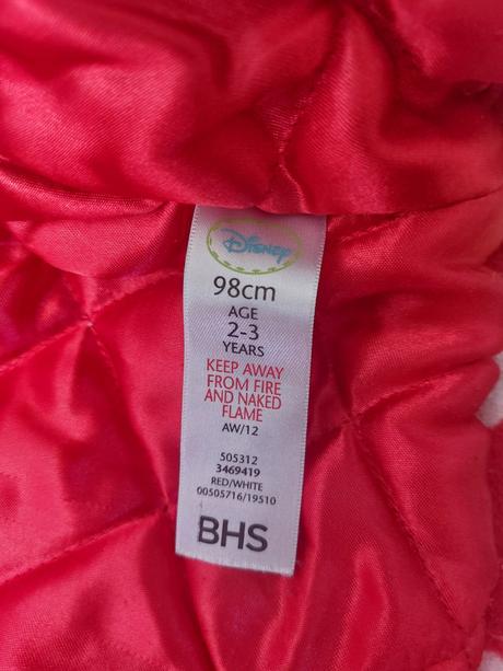 Teplý kabátik minnie 98, disney,98