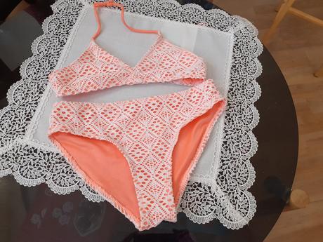 Dvojdielne oranzove plavky pre dievcatko, pepperts,134