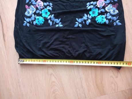 Top okolo krku s potlačou kvetov, bonprix,36