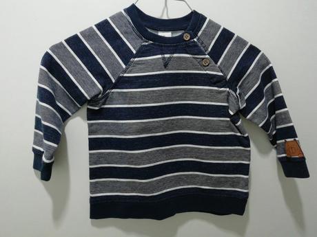 Pásikavá mikina, h&m,98