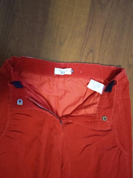 Vyteplené menčestrové nohavice, 134