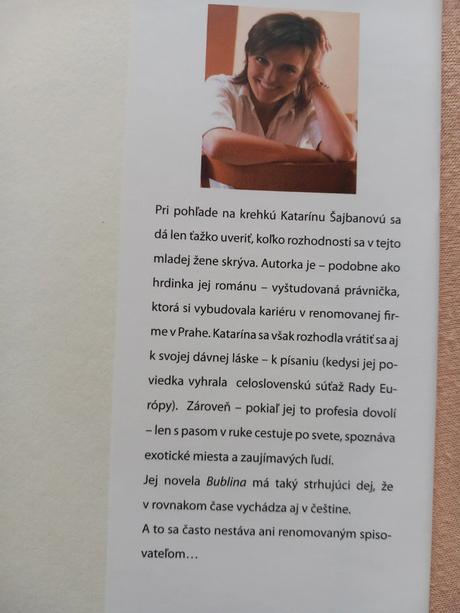 Bublina - katarína šajbanová, vydanie z roku 2009,