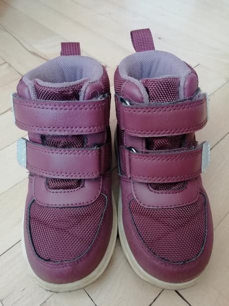 Bordové vysoké topánky, h&m,25