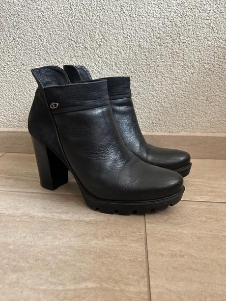 Kožené členkové čižmy -38, lasocki,37