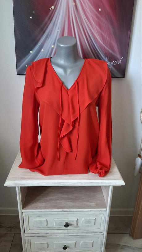 Blúzka s volánom f&f velkost 38, f&f,38