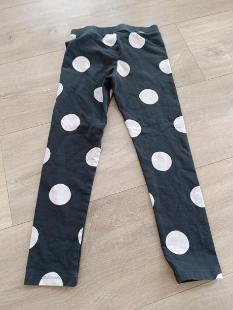 Bodkované legíny, h&m,116