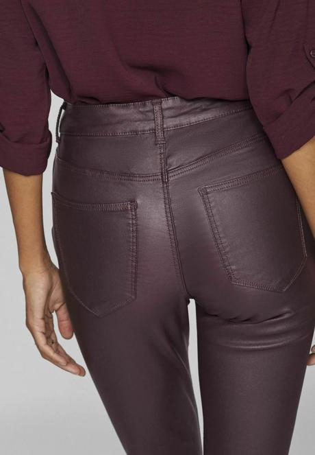 Kožené elastické nohavice vila 1x oblečené, s