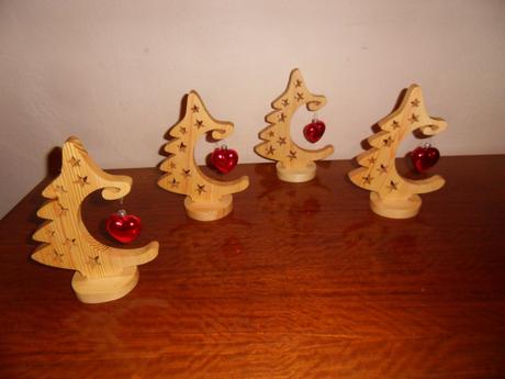 Nádherná vianočná drevená dekorácia, 